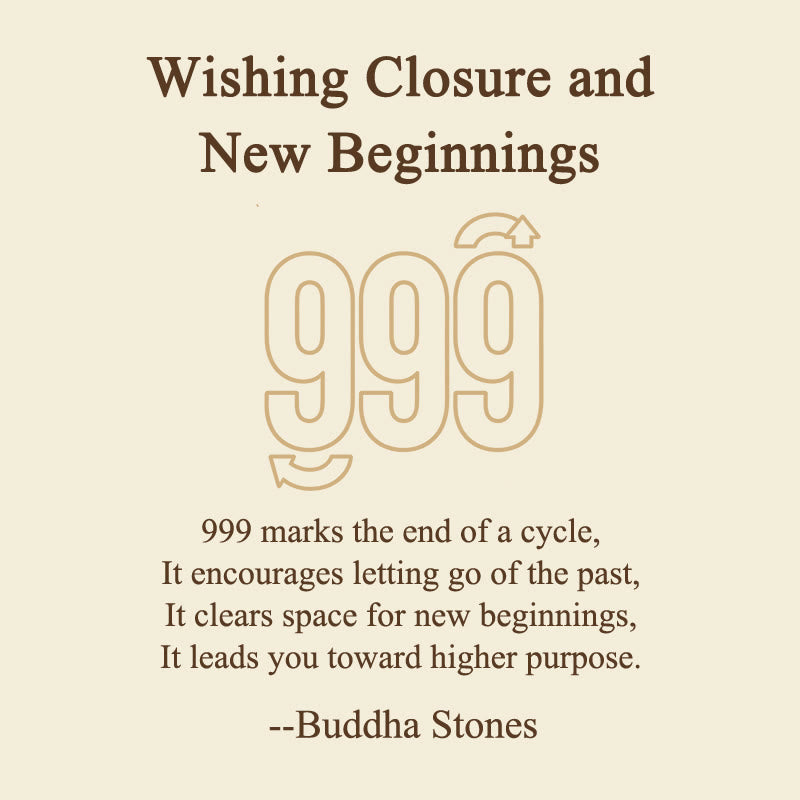 Buddha Stones Wishing Closure and New Beginnings 999 Angel Number Natural Black Obsidian Key Chain Hanging Decoration Includes Gift Message Card