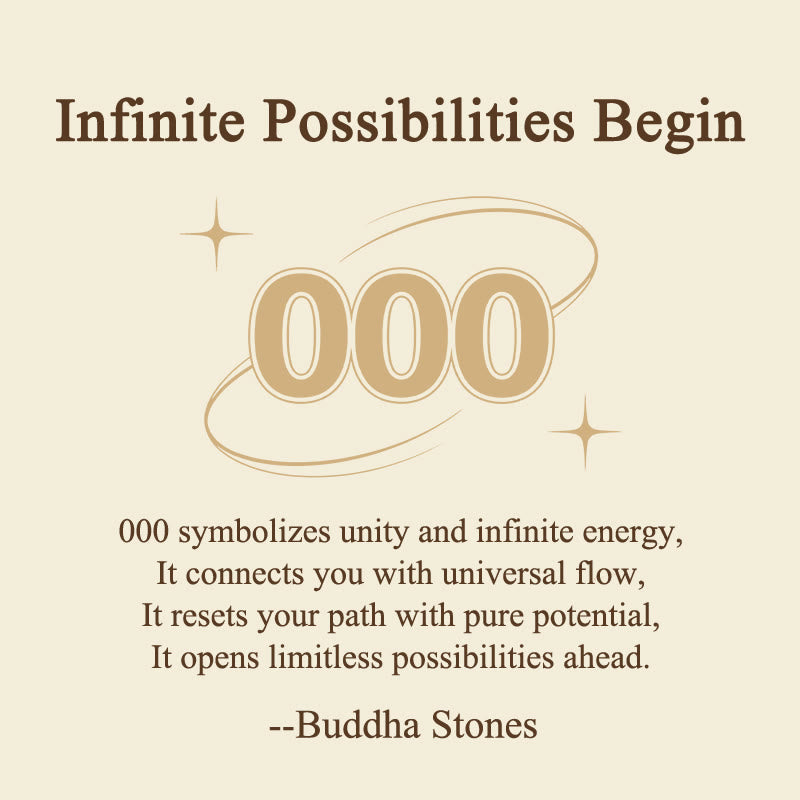 Buddha Stones Infinite Possibilities Begin 000 Angel Number Natural Clear Quartz Key Chain Hanging Decoration Includes Gift Message Card