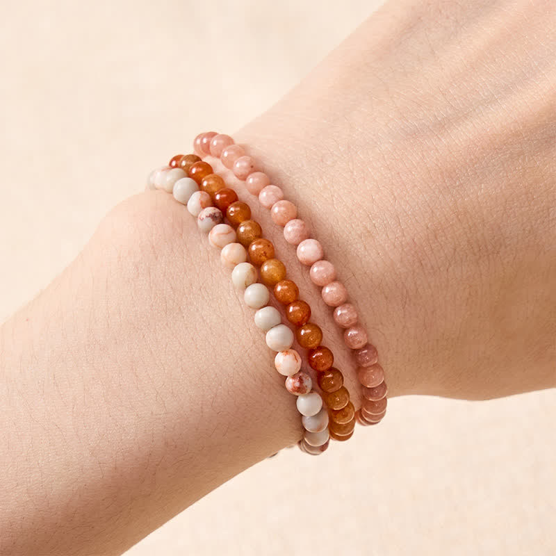 Buddha Stones 3pcs Build Quiet Confidence Yellow Aventurine Optimism Bracelet Includes Gift Message Card