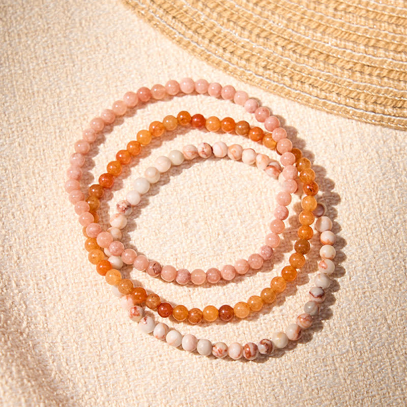 Buddha Stones 3pcs Build Quiet Confidence Yellow Aventurine Optimism Bracelet Includes Gift Message Card