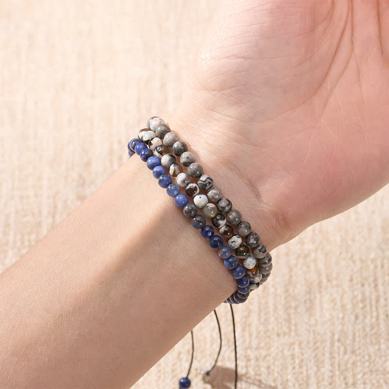 Buddha Stones 3pcs Ignite Your Grounded Power Fire Agate Truth Bracelet Includes Gift Message Card