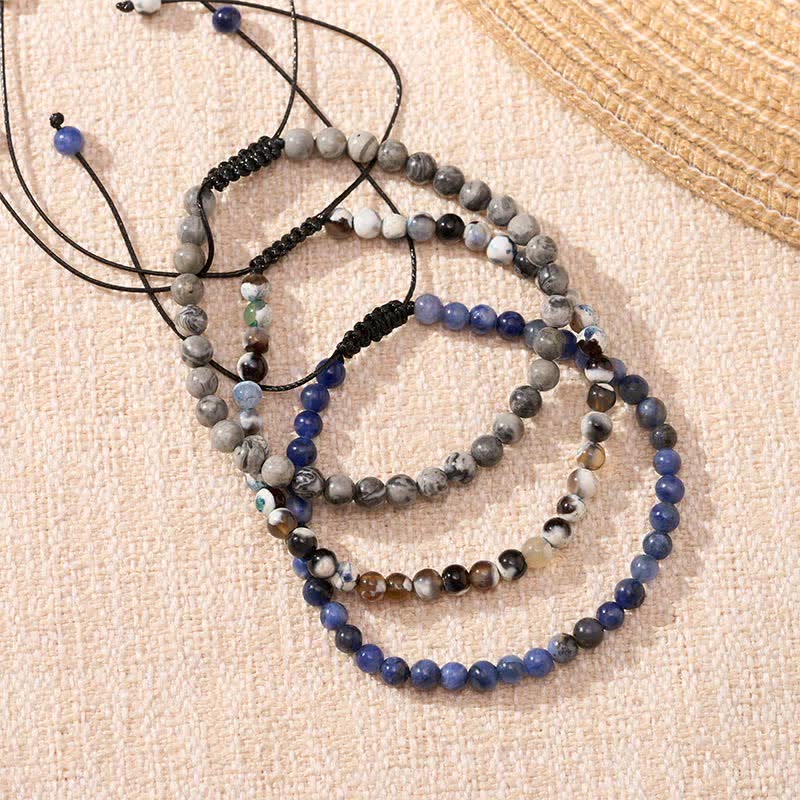Buddha Stones 3pcs Ignite Your Grounded Power Fire Agate Truth Bracelet Includes Gift Message Card
