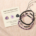 Buddha Stones 3pcs Find Your Quiet Center Fire Agate Clarity Bracelet Includes Gift Message Card