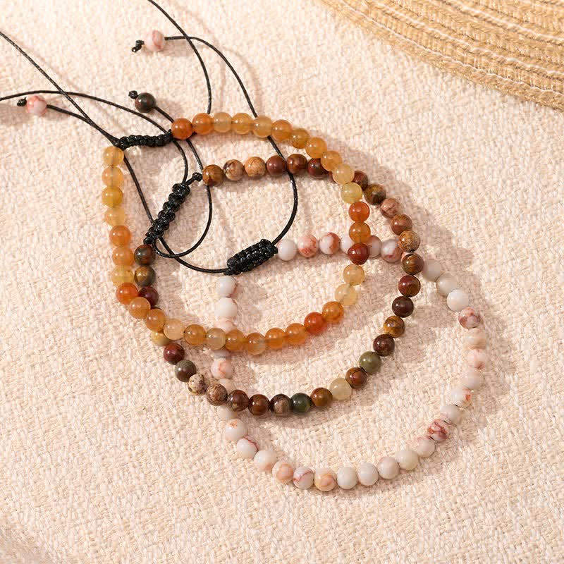 Buddha Stones 3pcs Align with Good Fortune Yellow Aventurine Lucky Bracelet Includes Gift Message Card