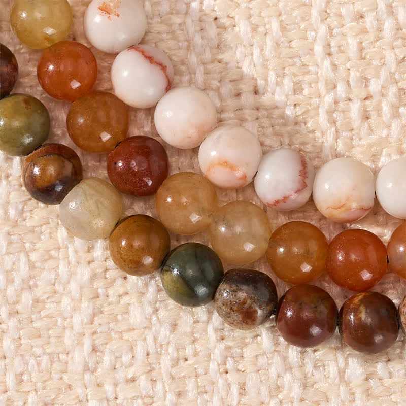 Buddha Stones 3pcs Align with Good Fortune Yellow Aventurine Lucky Bracelet Includes Gift Message Card