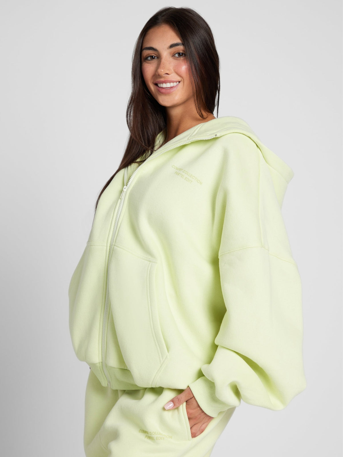 Pastel Zip Hoodie – Mega