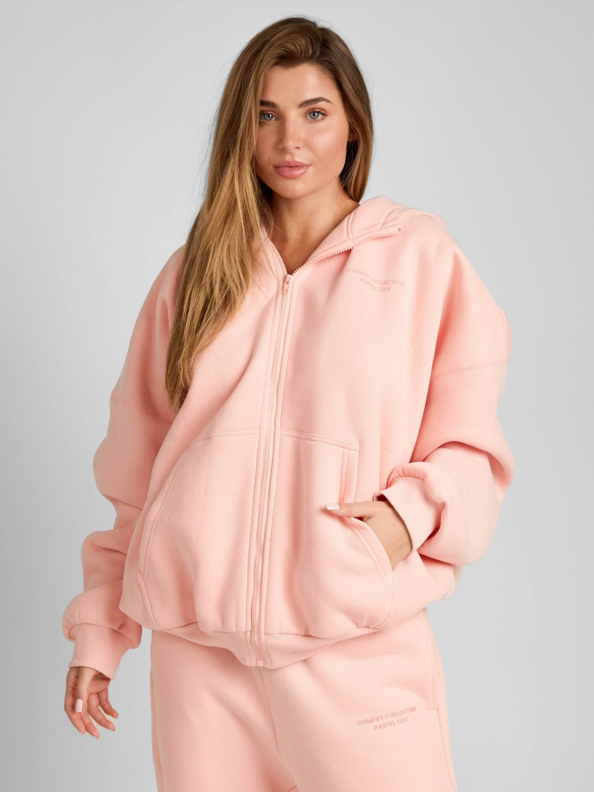 Pastel Zip Hoodie – Mega