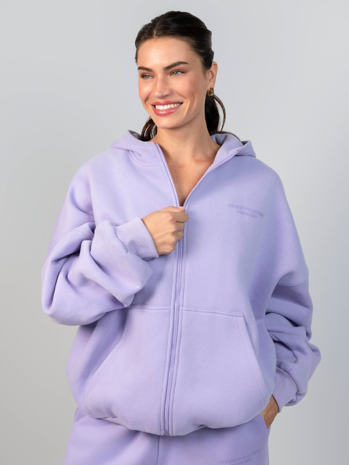 Pastel Zip Hoodie – Mega
