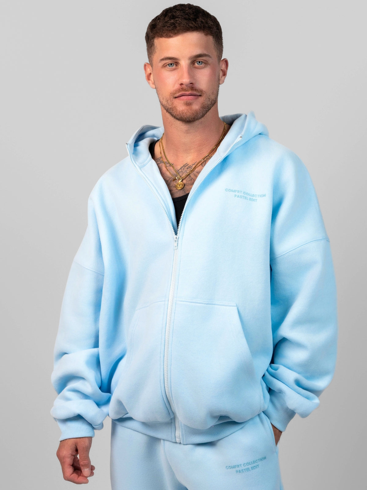 Pastel Zip Hoodie – Mega