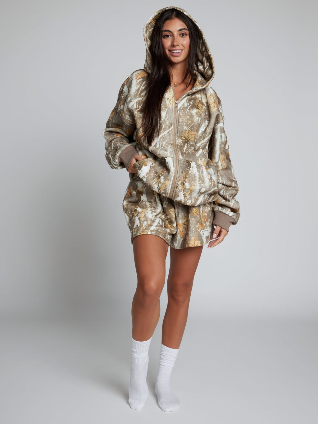 Camo Zip Hoodie – Mega
