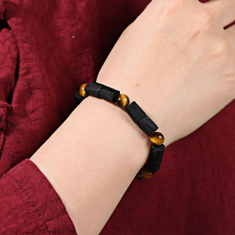 Buddha Stones May Confidence Guide Your Way Black Tourmaline Bracelet Includes Gift Message Card