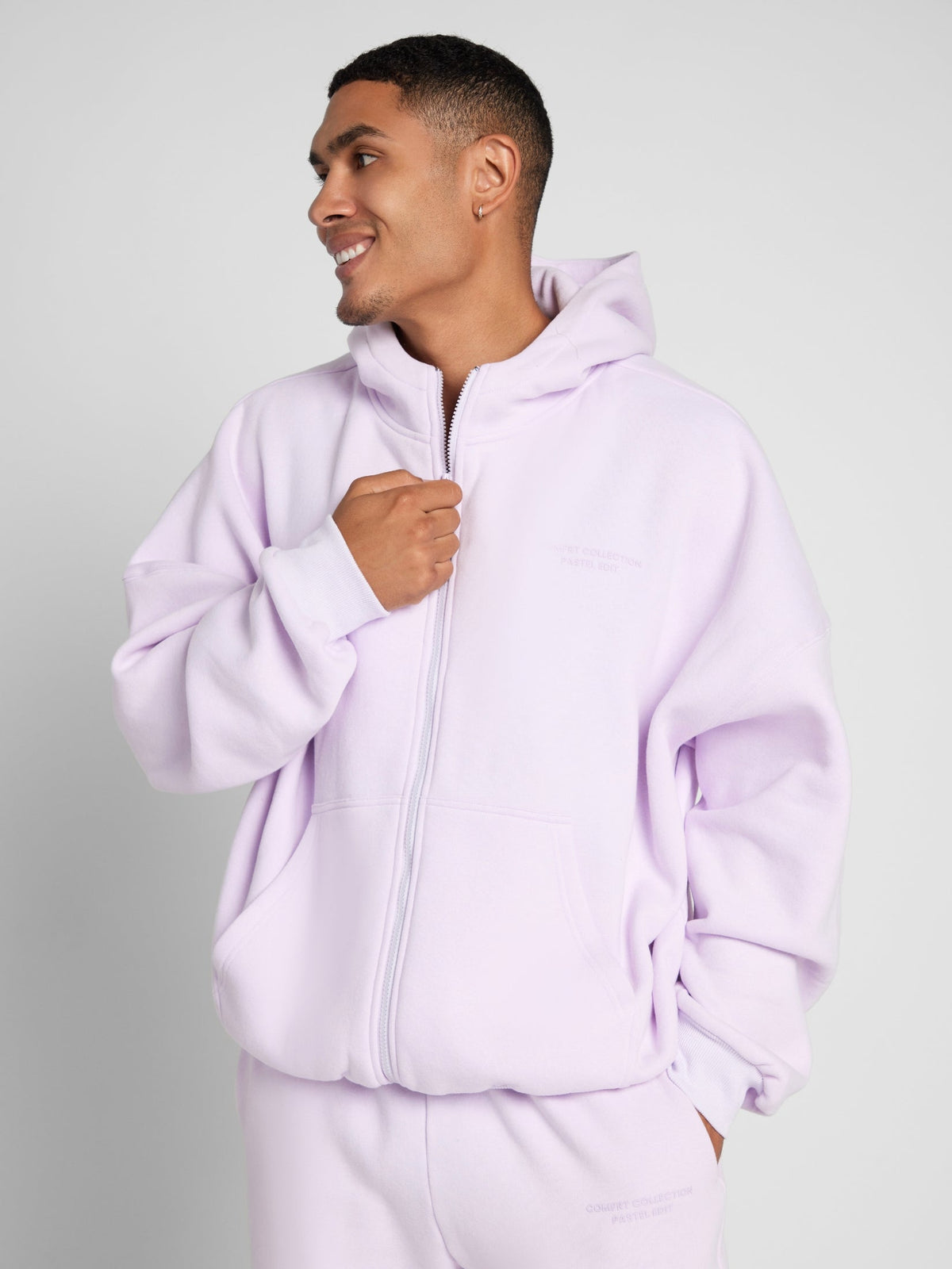 Pastel Zip Hoodie – Mega