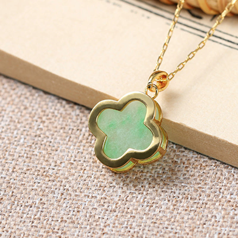 Buddha Stones May Luck and Joy Be With You Jade Necklace Includes Gift Message Card