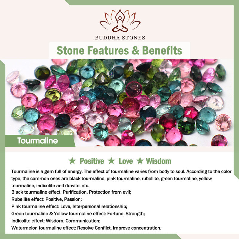 Buddha Stones May Confidence Guide Your Way Black Tourmaline Bracelet Includes Gift Message Card