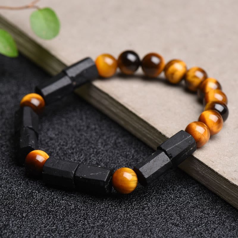 Buddha Stones May Confidence Guide Your Way Black Tourmaline Bracelet Includes Gift Message Card