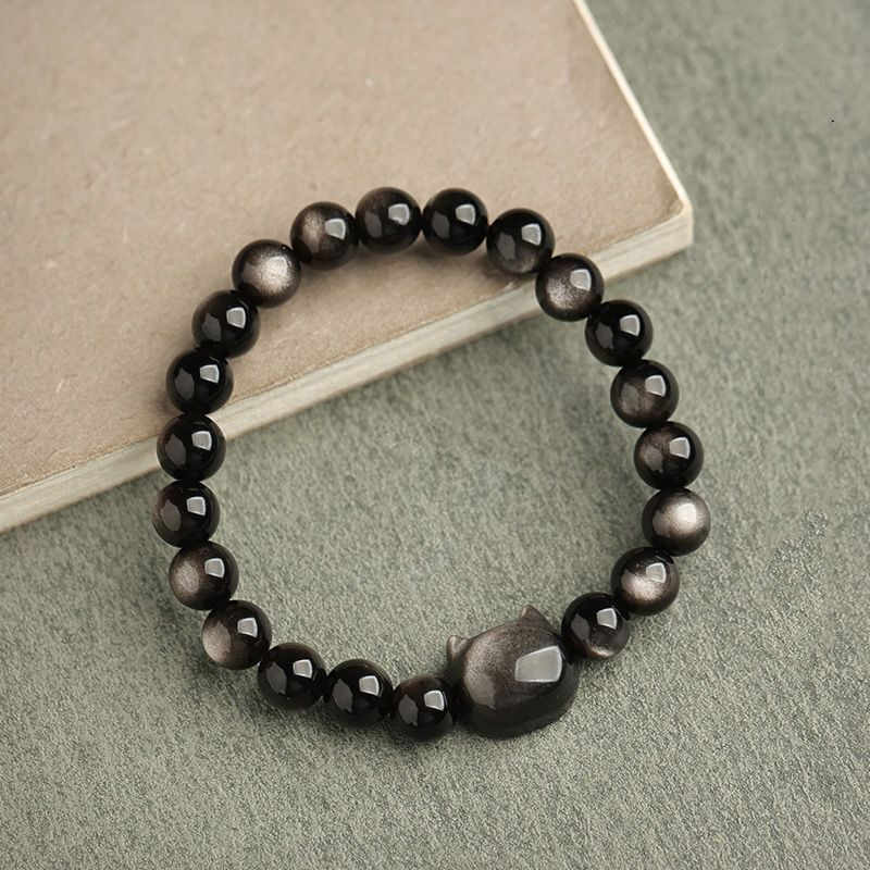 Buddha Stones All the best for Luck and Confidence Lovely Cat Bracelet Includes Gift Message Card