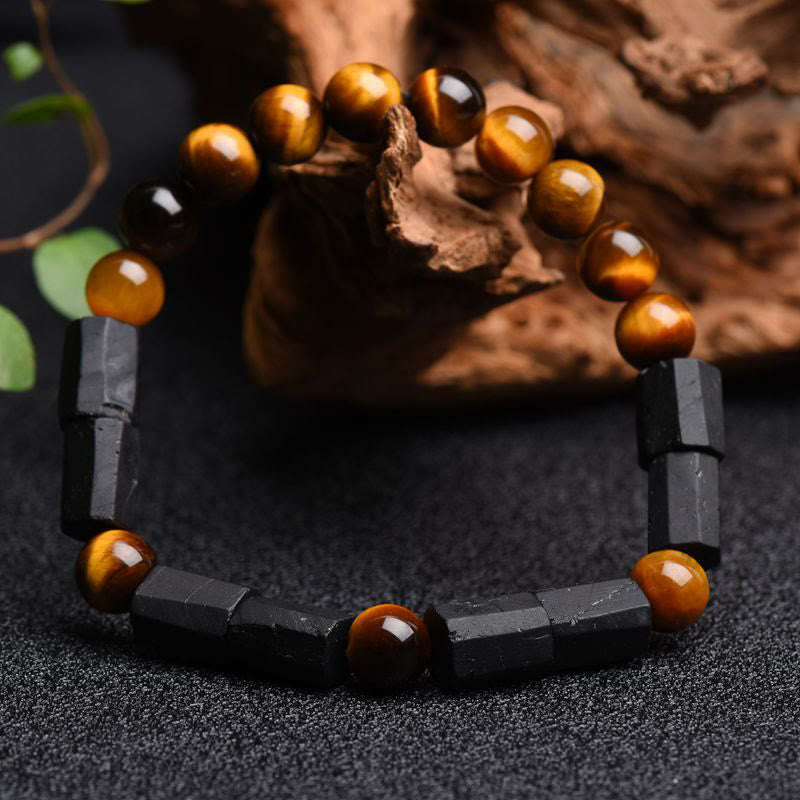 Buddha Stones May Confidence Guide Your Way Black Tourmaline Bracelet Includes Gift Message Card