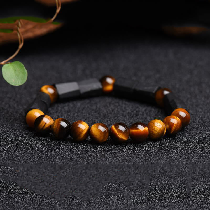 Buddha Stones May Confidence Guide Your Way Black Tourmaline Bracelet Includes Gift Message Card