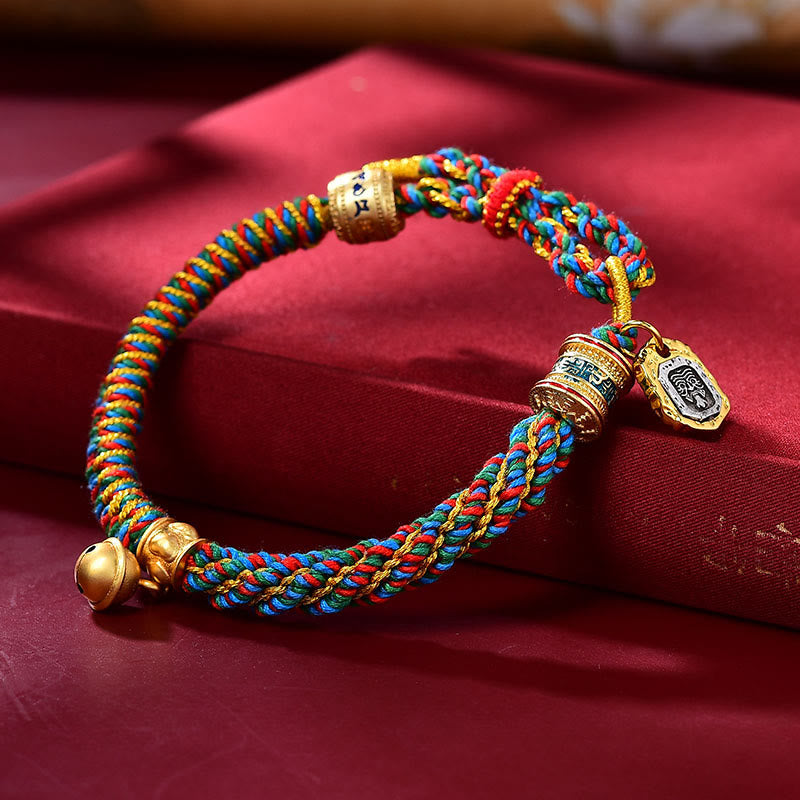 Buddha Stones May Wealth and Wisdom Follow You String Bracelet Includes Gift Message Card