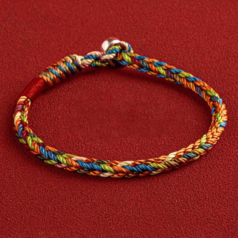Buddha Stones May you be healthy and happy Lucky Multicolored Bracelet Includes Gift Message Card