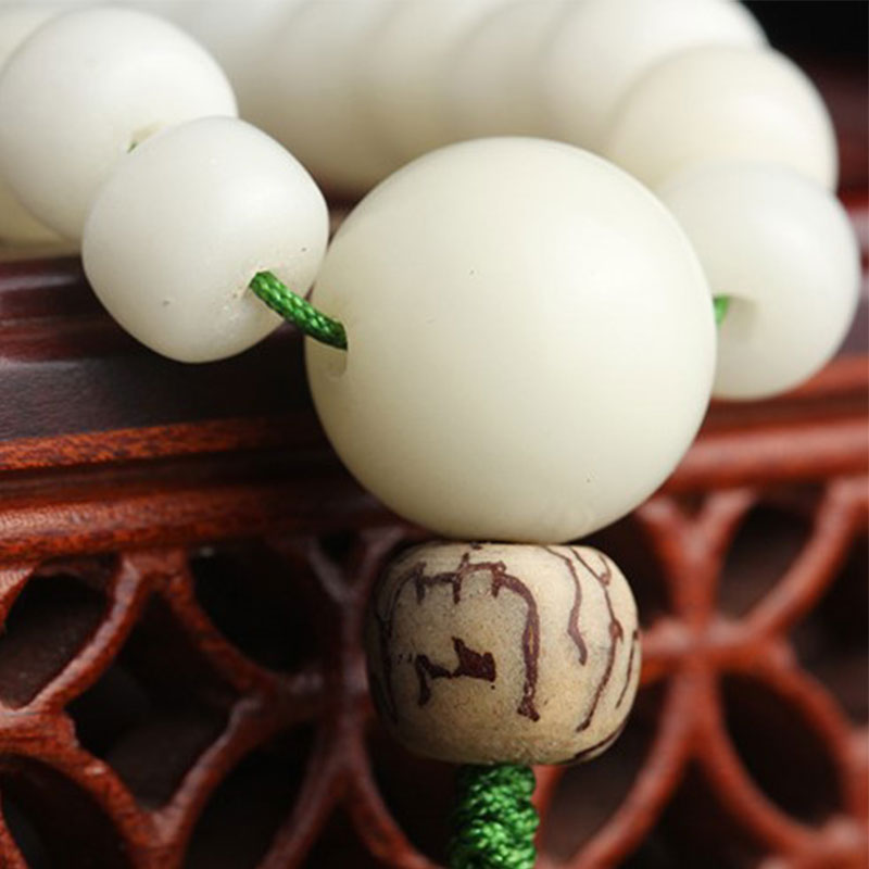 Buddha Stones Hoping for Serenity and Mindfulness Bodhi Lotus Mala Includes Gift Message Card