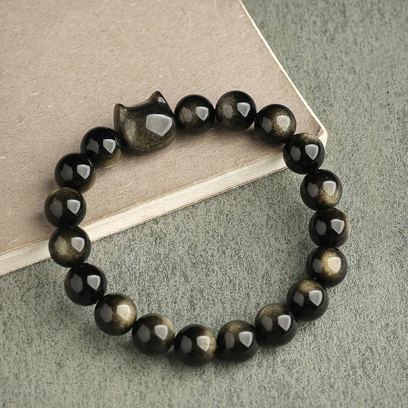 Buddha Stones All the best for Luck and Confidence Lovely Cat Bracelet Includes Gift Message Card