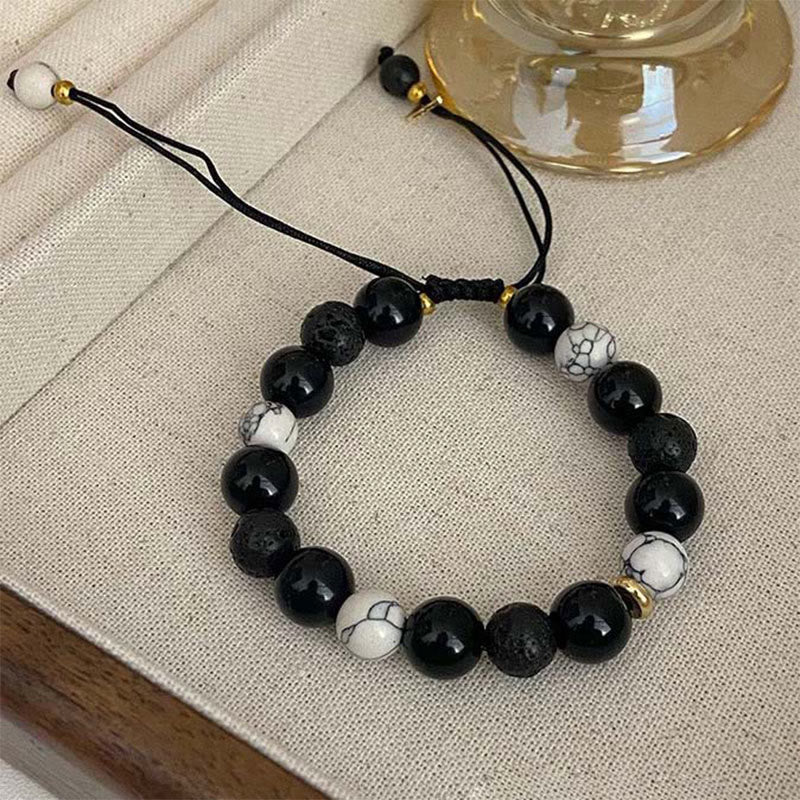 Buddha Stones All the Best for Strength and Grounding Obsidian Bracelet Includes Gift Message Card