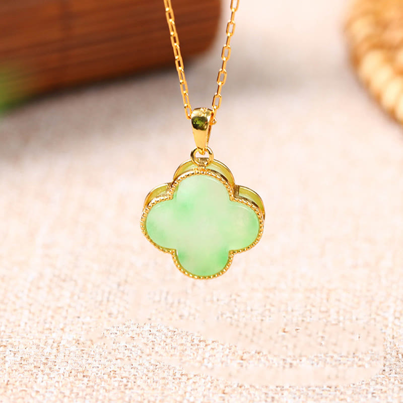 Buddha Stones May Luck and Joy Be With You Jade Necklace Includes Gift Message Card